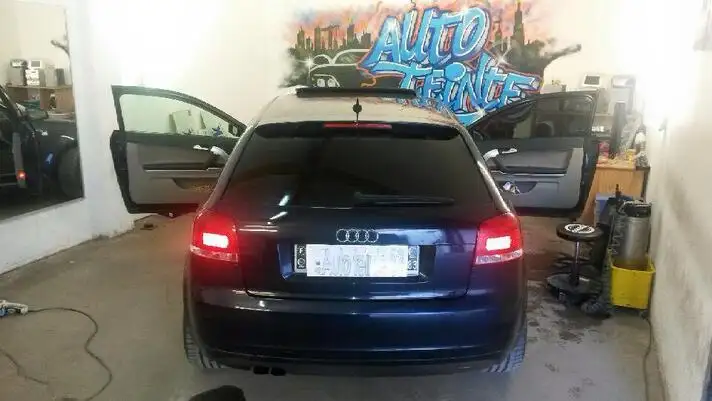Pose de vitre teinte sur une AUDI dans le Var